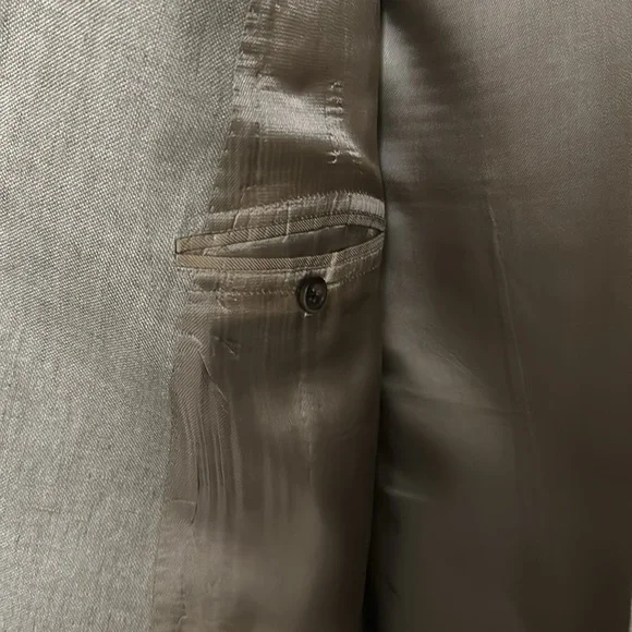 Brooks Brothers Tan Linen 48L (Long) Blazer Sportcoat - Picture 9 of 9